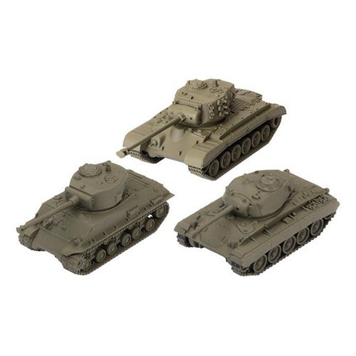 U.S.A. Tank Platoon (M4A3E8 Sherman. M26 Pershing. M24 Chaffee)