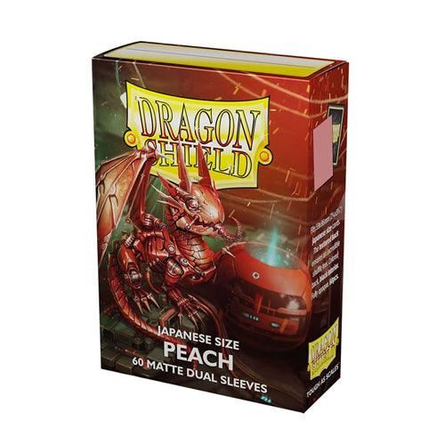UNIT Dragon Shield Japanese Size Dual Matte - Peach (60 ct.)