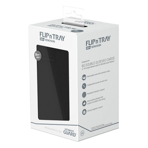 Ultimate Guard - Flip n Tray 80+ Xenoskin - Monocolor Black