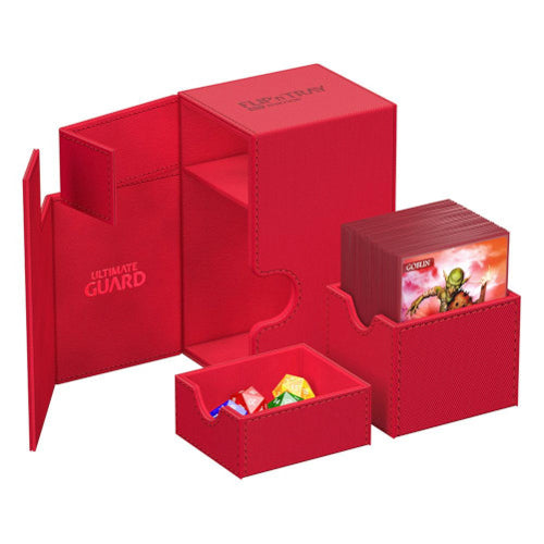 Ultimate Guard - Flip n Tray 80+ Xenoskin - Monocolor Red