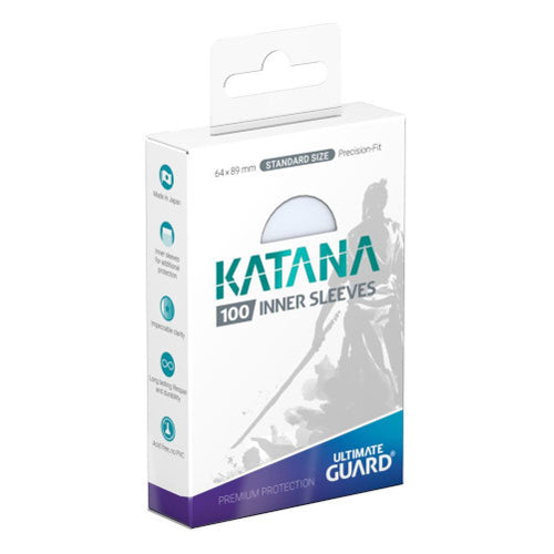 Ultimate Guard - Katana Precise-Fit Sleeves Standard Size - Transparent 100pk