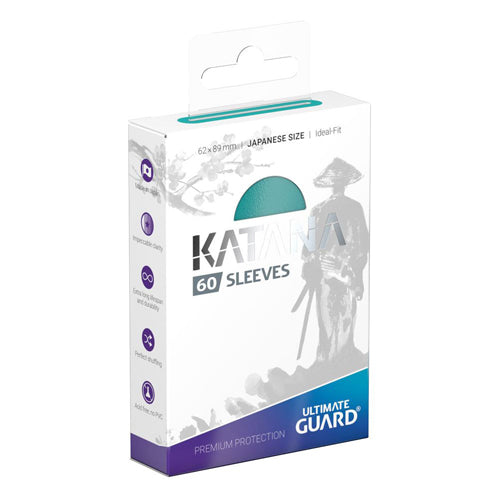 Ultimate Guard Katana Sleeves Japanese Size Turquoise 60pk
