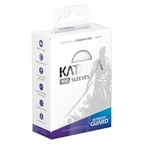 Ultimate Guard - Katana Sleeves - Standard Size - Transparent 100 Pack