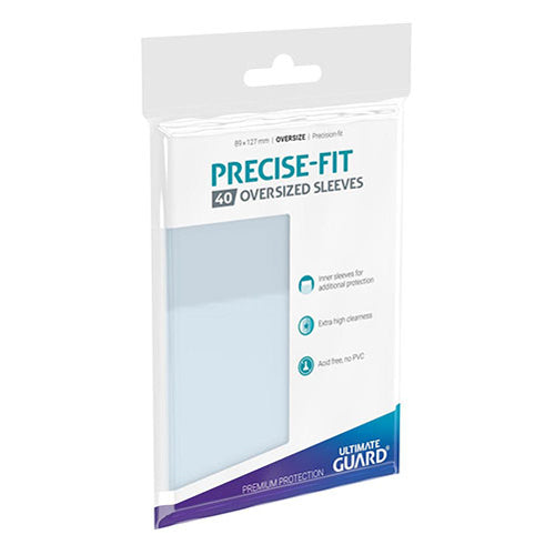 Ultimate Guard - Precise-Fit Sleeves Oversized Transparent 40pk