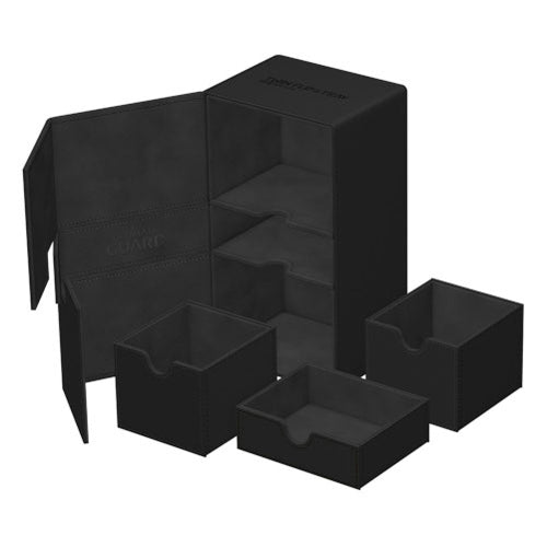 Ultimate Guard - Twin Flip n Tray 200+ XenoSkin - Monocolor Black