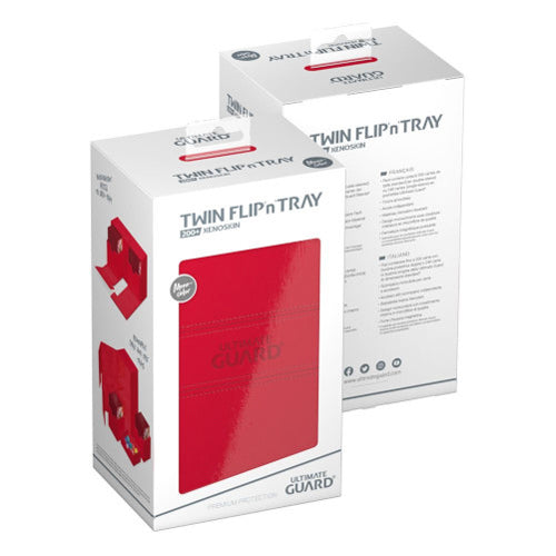 Ultimate Guard - Twin Flip n Tray 200+ XenoSkin - Monocolor Red