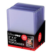 Ultra Pro - 3 x 4 Inch Toploaders Super Thick 100PT 25 Pack