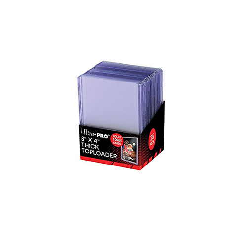 Ultra Pro - 3 x 4 Inch Toploaders Super Thick Clear 10 Pack