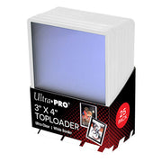 Ultra Pro - 3 x 4 Inch White Border Toploader 25 Pack
