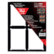 Ultra Pro - 35pt 4-Card Black Border UV ONE-TOUCH Magnetic Holder