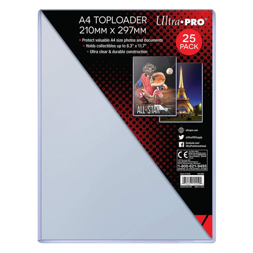 Ultra Pro - A4 Toploaders 25 Pack