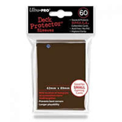 Ultra Pro Small Card Sleeves 60pk - Brown (10 Count CDU)