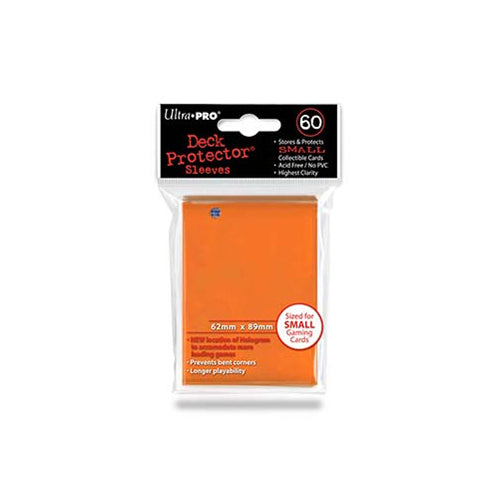 Ultra Pro Small Card Sleeves 60pk - Orange (10 Count CDU)