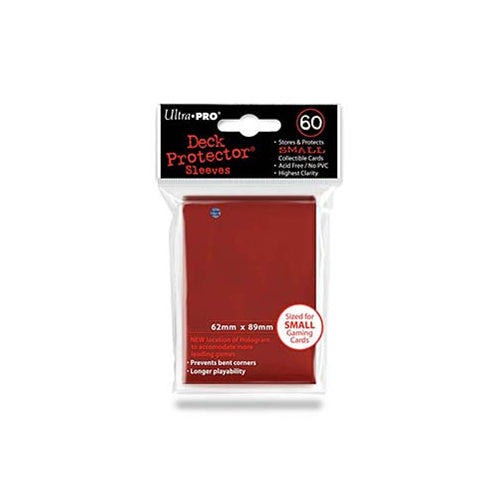 Ultra Pro Small Card Sleeves 60pk - Red (10 Count CDU)