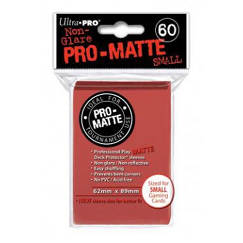 Ultra Pro - Small Pro Matte Card Sleeves 60pk - Red