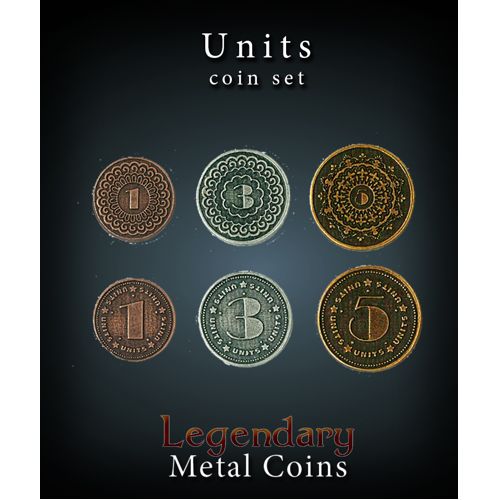 Units Coin Set Legendary Metal Coins