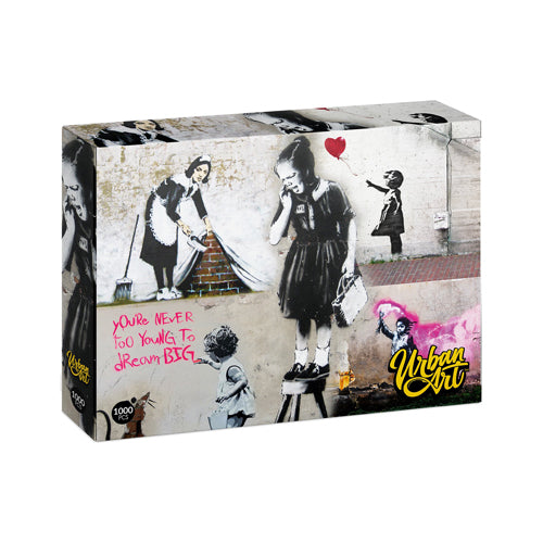 Urban Art: Banksy - Girl on a Stool