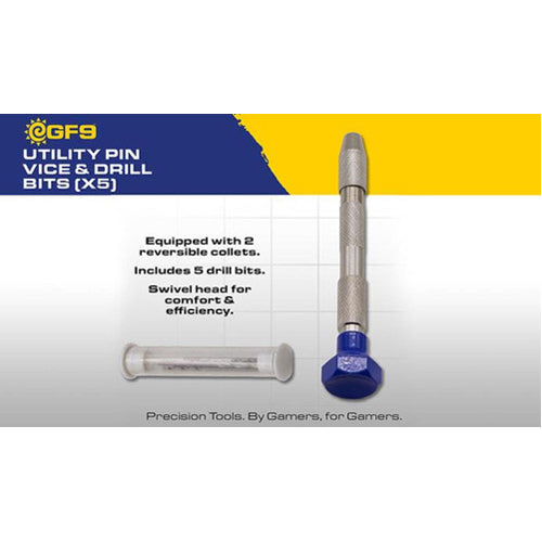 Utility Pin Vice & Drill Bits x5