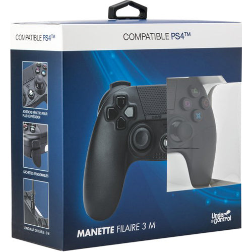 Under Control Wired Black Controller - PS4