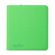 Vault X - 12-Pocket Exo-Tec® Zip Binder - Neon Green