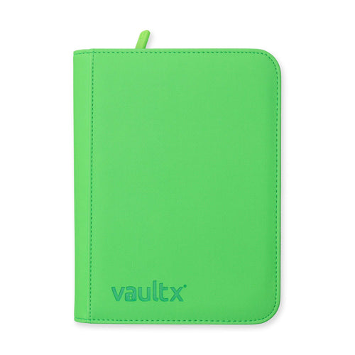 Vault X - 4-Pocket Exo-Tec® Zip Binder - Neon Green