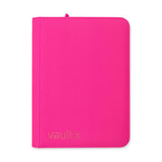 Vault X - 9-Pocket Exo-Tec® Zip Binder - Neon Pink