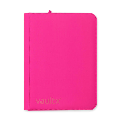 Vault X - 9-Pocket Exo-Tec® Zip Binder - Neon Pink