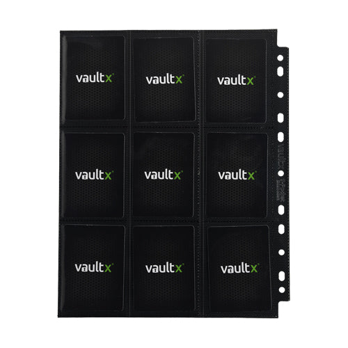 Vault X - 9-Pocket Exo-Tec Zip Binder - Signature Black | Zatu Games