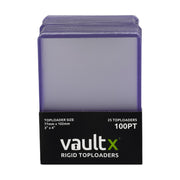 Vault X - Rigid Toploaders 100pt (25 Pack)