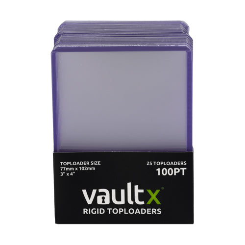 Vault X - Rigid Toploaders 100pt (25 Pack)