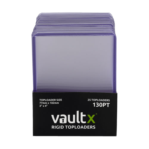 Vault X - Rigid Toploaders 130pt (25 Pack)
