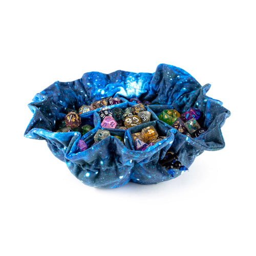 Velvet Compartment Dice Bag: Galaxy