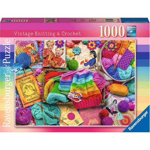 Vintage Knitting & Crochet, 1000pc