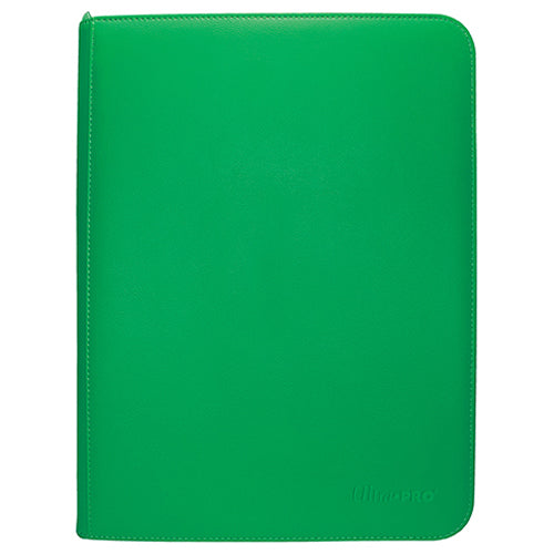 Vivid 9-Pocket Zippered PRO-Binder - Green