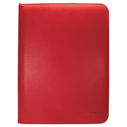 Vivid 9-Pocket Zippered PRO-Binder - Red