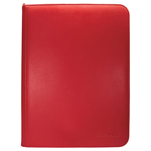 Vivid 9-Pocket Zippered PRO-Binder - Red