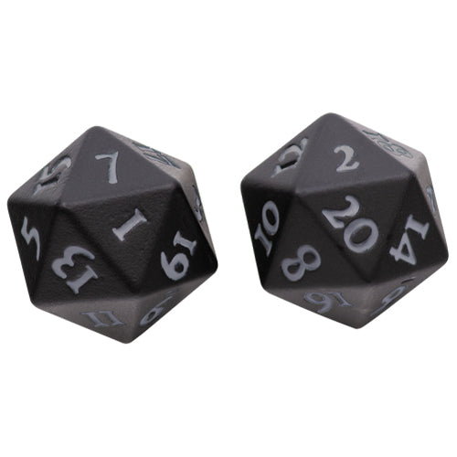 Vivid Heavy Metal Dice: Black