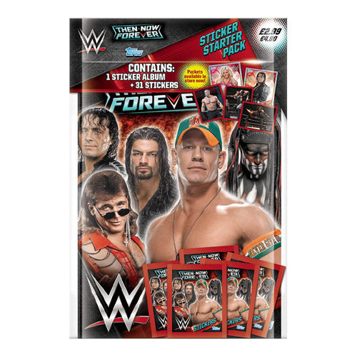WWE Then Now Forever Sticker Starter Pack
