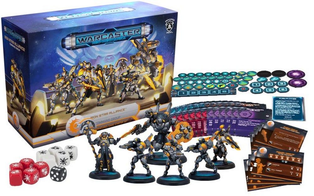 Warcaster Iron Star Alliance Command Group Starter Set