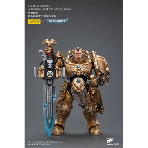 Warhammer 40K 1/18 Scale Adeptus Custodes Custodian Guard with Sentinel Blade
