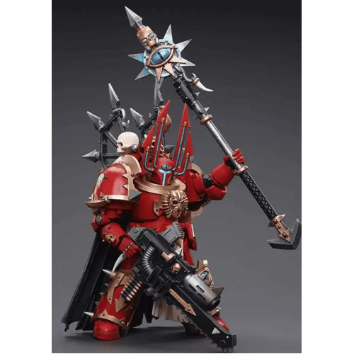 Warhammer 40K 1/18 Scale ChaosSpace Marines Crimson Slaughter Sorcerer Lord in Terminator Armour