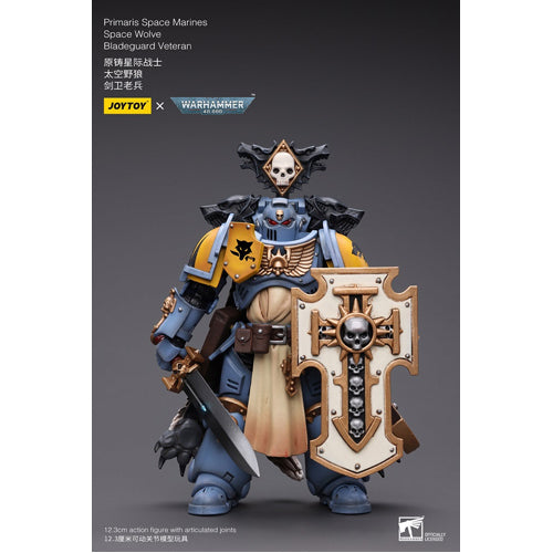 Warhammer 40K 1/18 Scale Primaris Space Marines Space Wolves Bladeguard Veteran