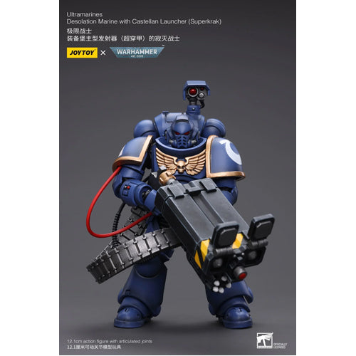 Warhammer 40K 1/18 Scale Ultramarines Desolation Marine with Castellan Launcher (Superfrag)