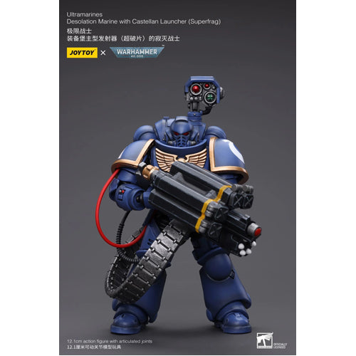Warhammer 40K 1/18 Scale Ultramarines Desolation Marine with Castellan Launcher (Superkrak)