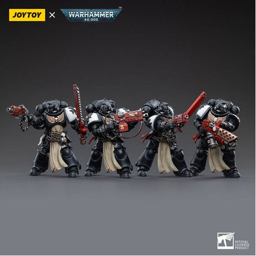 Warhammer 40k Action Figure 4-Pack 1/18 Black Templars Army Primaris Crusader Squad 12 cm