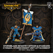 Warmachine: Stormblade Infantry Officer & Standard