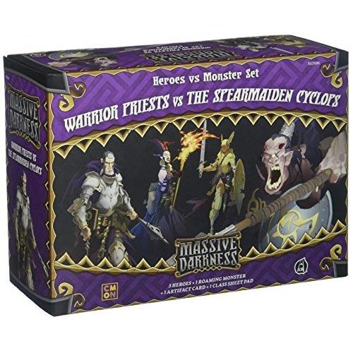 Warrior Priests vs The Spearmaiden Cyclops: Massive Darkness