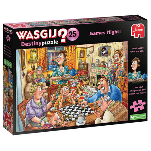 Wasgij - Destiny 25 Games Night! - 1000 Piece Jigsaw Puzzle