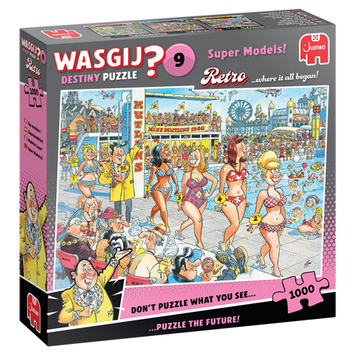 Wasgij - Retro Destiny 9 Super Models! - 1000 Piece Jigsaw Puzzle