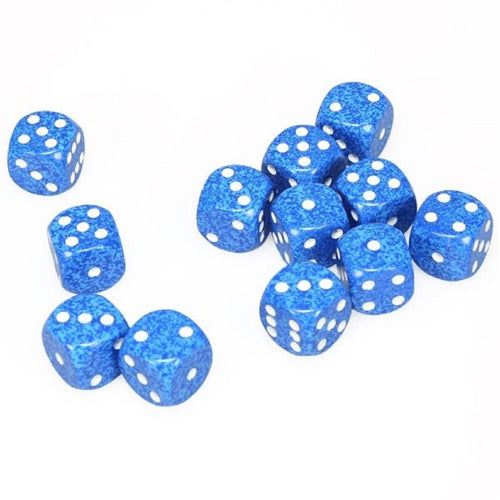 Water: Speckled D6 Set of 12 (16mm)